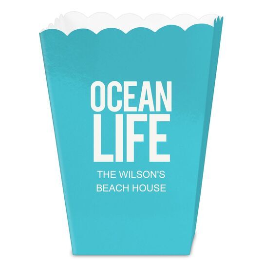 Ocean Life Mini Popcorn Boxes